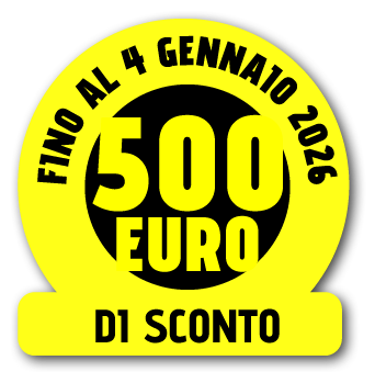 fino al 25 gennaio 2025 500€ di sconto