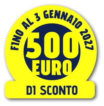 fino al 25 gennaio 2025 500€ di sconto